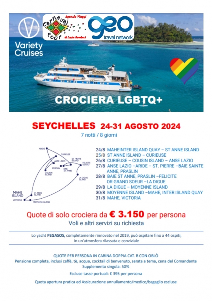 Variety Cruises - Seycelles - Carnaval Tour