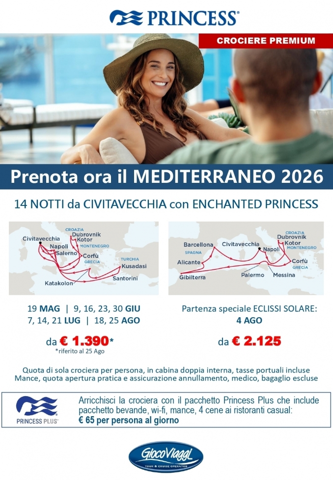 Grandi Crociere da Civitavecchia per tutto il 2025 - Carnaval Tour